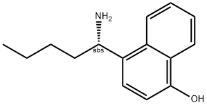 4-((1S)-1-AMINOPENTYL)NAPHTHOL Struktur