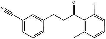 3-(3-CYANOPHENYL)-2',6'-DIMETHYLPROPIOPHENONE Struktur