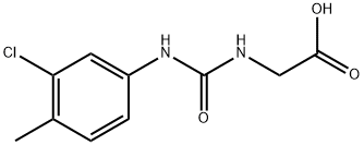 (([(3-CHLORO-4-METHYLPHENYL)AMINO]CARBONYL)AMINO)ACETIC ACID Struktur