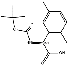 (S)-(BOC)-2,5-DIMETHYLPHENYLGLYCINE Struktur