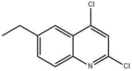 2,4-DICHLORO-6-ETHYLQUINOLINE Struktur