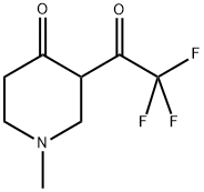 3-TRIFLUOROACETYL-1-METHYLPIPERIDIN-4-ONE Struktur