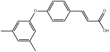 (E)-3-(4-(3,5-DIMETHYLPHENOXY)PHENYL)ACRYLIC ACID Struktur