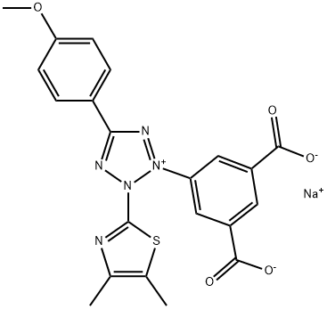 SODIUM 2-(4,5-DIMETHYLTHIAZOL-2-YL)-5-(4-METHOXYPHENYL)TETRAZOLIUM-3-(BENZENE-3,5-DICARBOXYLATE) Struktur