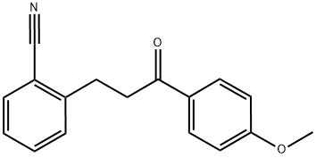 3-(2-CYANOPHENYL)-4'-METHOXYPROPIOPHENONE Struktur