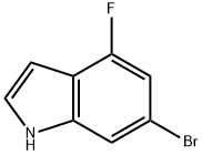 6-BROMO-4-FLUORO INDOLE Struktur