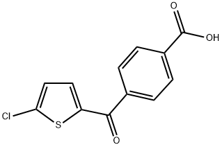 4-(2-CHLORO-5-THENOYL)BENZOIC ACID Struktur