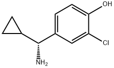 4-((1R)AMINOCYCLOPROPYLMETHYL)-2-CHLOROPHENOL Struktur