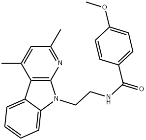 N-[2-(2,4-DIMETHYL-9H-PYRIDO[2,3-B]INDOL-9-YL)ETHYL]-4-METHOXYBENZAMIDE