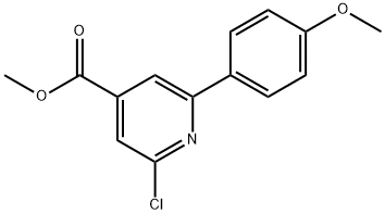 METHYL 2-CHLORO-6-(4-METHOXYPHENYL)PYRIDINE-4-CARBOXYLATE Struktur