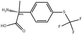 (2R)-2-AMINO-2-[4-(TRIFLUOROMETHYLTHIO)PHENYL]PROPANOIC ACID Struktur