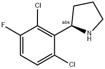 (2R)-2-(2,6-DICHLORO-3-FLUOROPHENYL)PYRROLIDINE Struktur