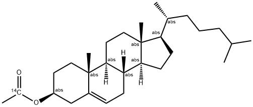 CHOLESTERYL ACETATE, [ACETATE 1-14C] Struktur