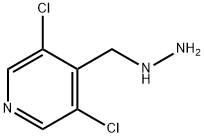 (3,5-DICHLORO-PYRIDIN-4-YLMETHYL)-HYDRAZINE Struktur