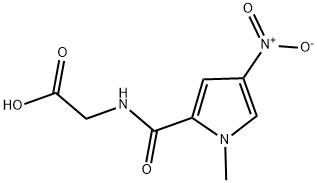 [[(1-METHYL-4-NITRO-1H-PYRROL-2-YL)CARBONYL]AMINO]ACETIC ACID Struktur