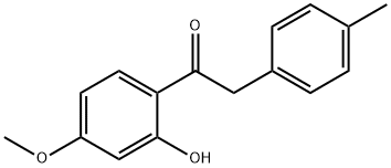 1-(2-HYDROXY-4-METHOXYPHENYL)-2-P-TOLYLETHANONE Struktur