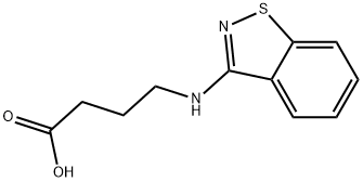 4-(1,2-BENZISOTHIAZOL-3-YLAMINO)BUTANOIC ACID Struktur