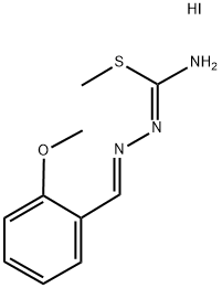 2,3-DIAZA-4-(2-METHOXYPHENYL)-1-METHYLTHIOBUTA-1,3-DIENYLAMINE, IODIDE Struktur