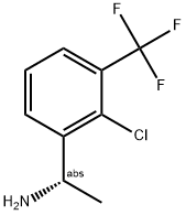 (1S)-1-[2-CHLORO-3-(TRIFLUOROMETHYL)PHENYL]ETHYLAMINE Struktur