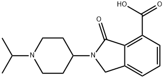 2-(1-ISOPROPYL-PIPERIDIN-4-YL)-3-OXO-2,3-DIHYDRO-1H-ISOINDOLE-4-CARBOXYLIC ACID Struktur