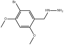 5-BROMO-2,4-DIMETHOXY-BENZYL-HYDRAZINE Struktur