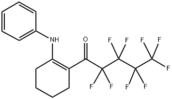 1-(N-PHENYLAMINO)-2-(PERFLUOROPENTANOYL)CYCLOHEXENE Struktur