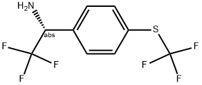 (1R)-2,2,2-TRIFLUORO-1-[4-(TRIFLUOROMETHYLTHIO)PHENYL]ETHYLAMINE Struktur