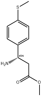 METHYL (3S)-3-AMINO-3-(4-METHYLTHIOPHENYL)PROPANOATE Struktur