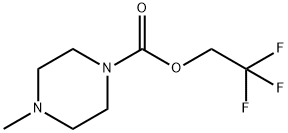 2,2,2-TRIFLUOROETHYL 4-METHYLPIPERAZINE-1-CARBOXYLATE Struktur