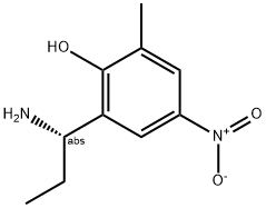 2-((1S)-1-AMINOPROPYL)-6-METHYL-4-NITROPHENOL Struktur