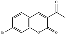 2H-1-BENZOPYRAN-2-ONE, 3-ACETYL-7-BROMO- Struktur