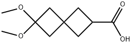 6,6-DIMETHOXYSPIRO[3.3]HEPTANE-2-CARBOXYLIC ACID Struktur