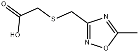 [[(5-METHYL-1,2,4-OXADIAZOL-3-YL)METHYL]THIO]ACETIC ACID Struktur