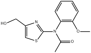 N-[4-(HYDROXYMETHYL)-1,3-THIAZOL-2-YL]-N-(2-METHOXYPHENYL)ACETAMIDE Struktur