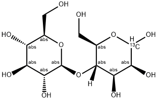 4-O-BETA-D-GALACTOPYRANOSYL-D-[1-13C]MANNOSE Struktur