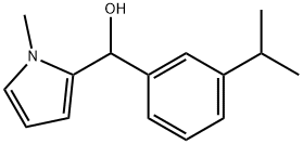 1-METHYL-2-PYRROLYL-(3-ISOPROPYLPHENYL)METHANOL Struktur