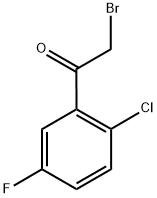 2-CHLORO-5-FLUOROPHENACYL BROMIDE Struktur