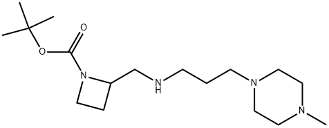 1-BOC-2-([(4-METHYL-PIPERAZIN-1-YLPROPYL)-AMINO]-METHYL)-AZETIDINE Struktur