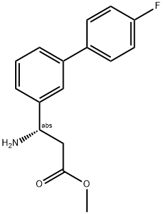 METHYL (3S)-3-AMINO-3-[3-(4-FLUOROPHENYL)PHENYL]PROPANOATE Struktur