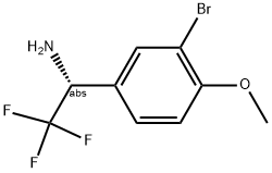 (1R)-1-(3-BROMO-4-METHOXYPHENYL)-2,2,2-TRIFLUOROETHYLAMINE Struktur