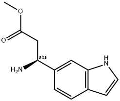 METHYL (3S)-3-AMINO-3-INDOL-6-YLPROPANOATE Struktur