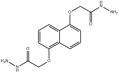 (5-HYDRAZINOCARBONYLMETHOXY-NAPHTHALEN-1-YLOXY)-ACETIC ACID HYDRAZIDE Struktur