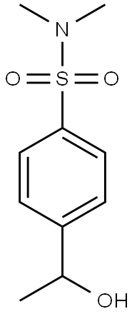 4-(1-HYDROXYETHYL)-N,N-DIMETHYLBENZENESULFONAMIDE Struktur