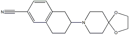 2-(4,4-ETHYLENEDIOXYPIPERIDIN-1-YL)-6-CYANO-1,2,3,4-TETRAHYDRONAPHTHALENE Struktur