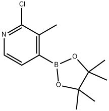 2-CHLORO-3-METHYLPYRIDINE-4-BORONIC ACID PINACOL ESTER Struktur