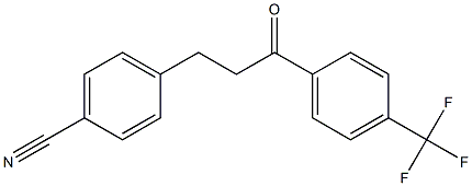 3-(4-CYANOPHENYL)-4'-TRIFLUOROMETHYLPROPIOPHENONE Struktur