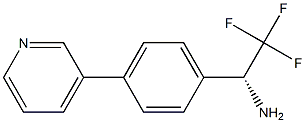 (1R)-2,2,2-TRIFLUORO-1-(4-(3-PYRIDYL)PHENYL)ETHYLAMINE Struktur