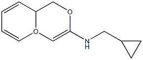 2H,3H-BENZO[3,4-E]1,4-DIOXIN-6-YL(1S)CYCLOPROPYLMETHYLAMINE Struktur