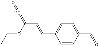 4-(3-ETHOXYPROPENYL) BENZALDEHYDE, [CARBONYL-14C]- Struktur