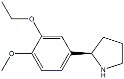 4-((2R)PYRROLIDIN-2-YL)-2-ETHOXY-1-METHOXYBENZENE Struktur